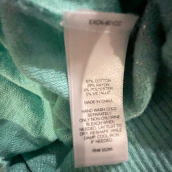 Express Mint & Sparkles Striped Sweater S FREE SHIP - Picture 5 of 5